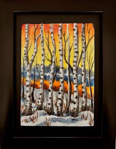LM-021 Winter Grove 5.5x3.75 $400 at Hunter Wolff Gallery